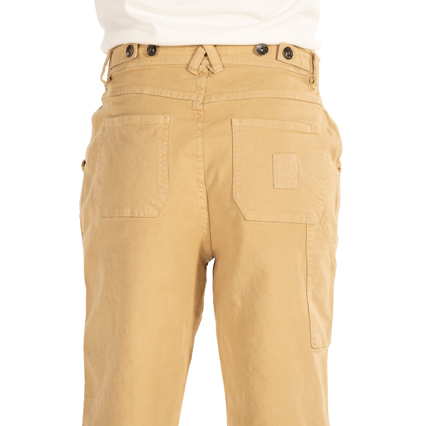 General Detail shot of Topo Designs Dirt Utility Pants - Women's in "Sahara"