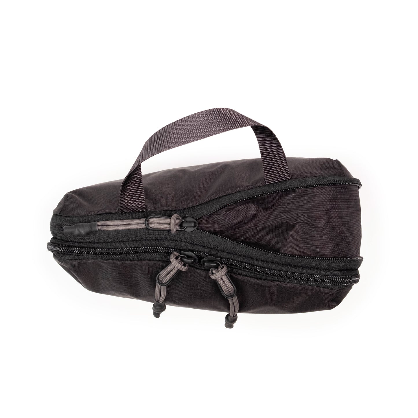 General Detail shot of Topo Designs Global Compression Pack Bag 5L in "Black / Black"