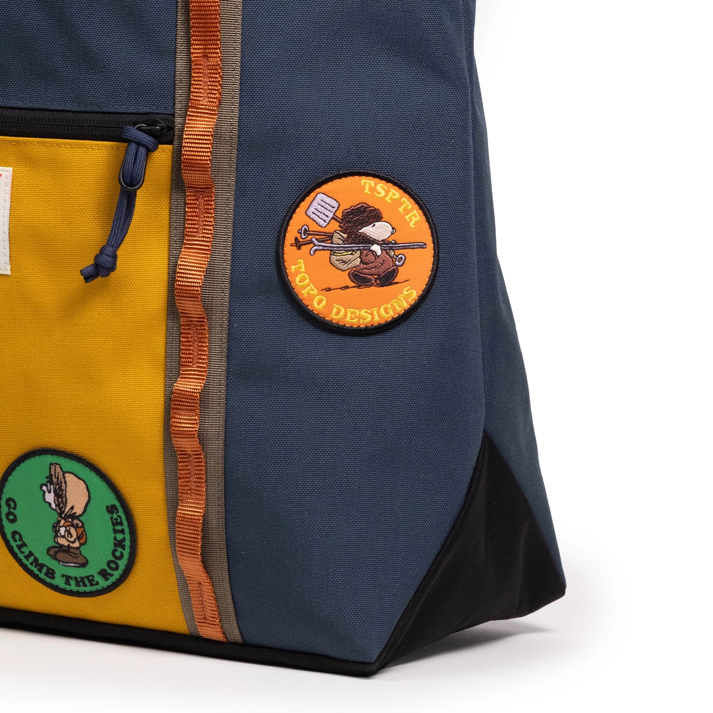 Topo Designs x TSPTR Mountain Utility Tote in "Pond Blue / Mustard"