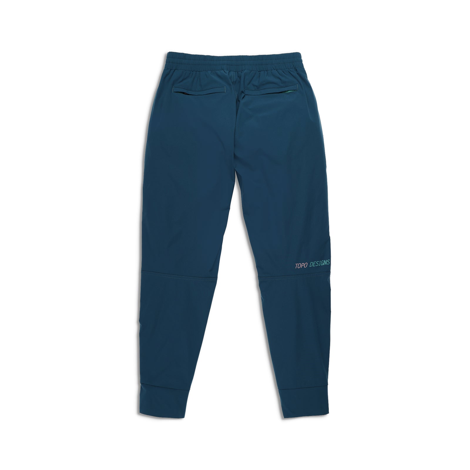 Back View of Topo Designs Global Jogger - Women's in "Pond Blue"