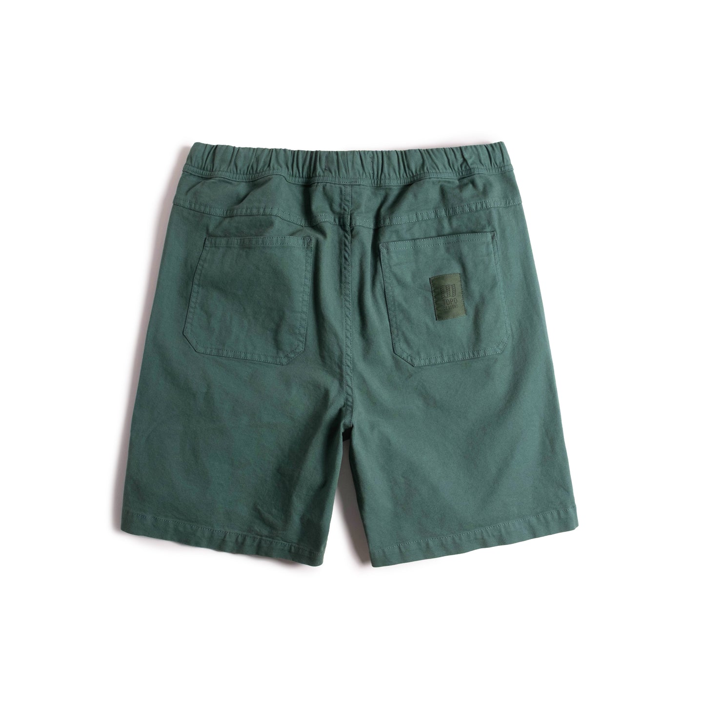 Back View of Topo Designs Dirt Shorts - Men's in "Evergreen"