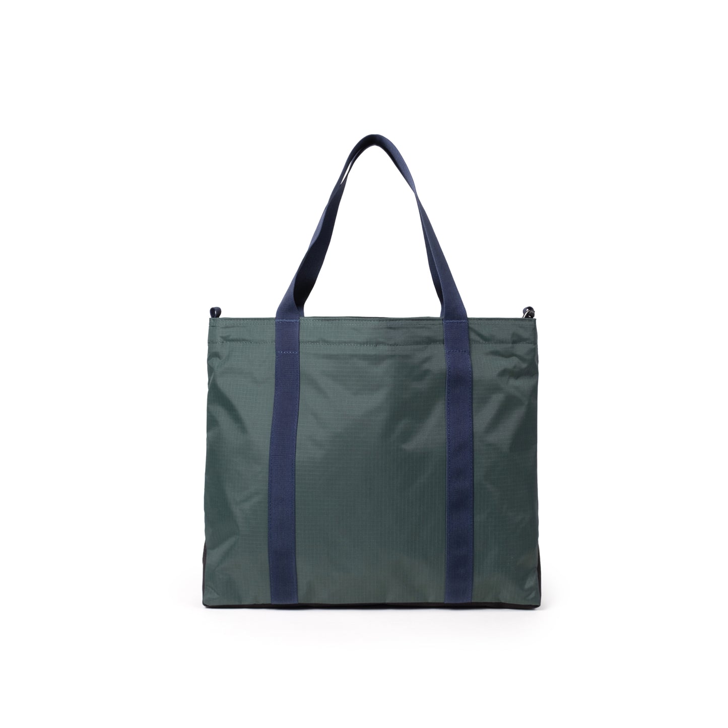 Back View of Topo Designs Mountain Essential Tote in "Forest / Bone White"