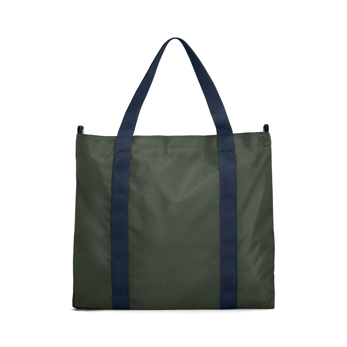 Back View of Topo Designs Mountain Essential Tote in "Beetle / Midnight"