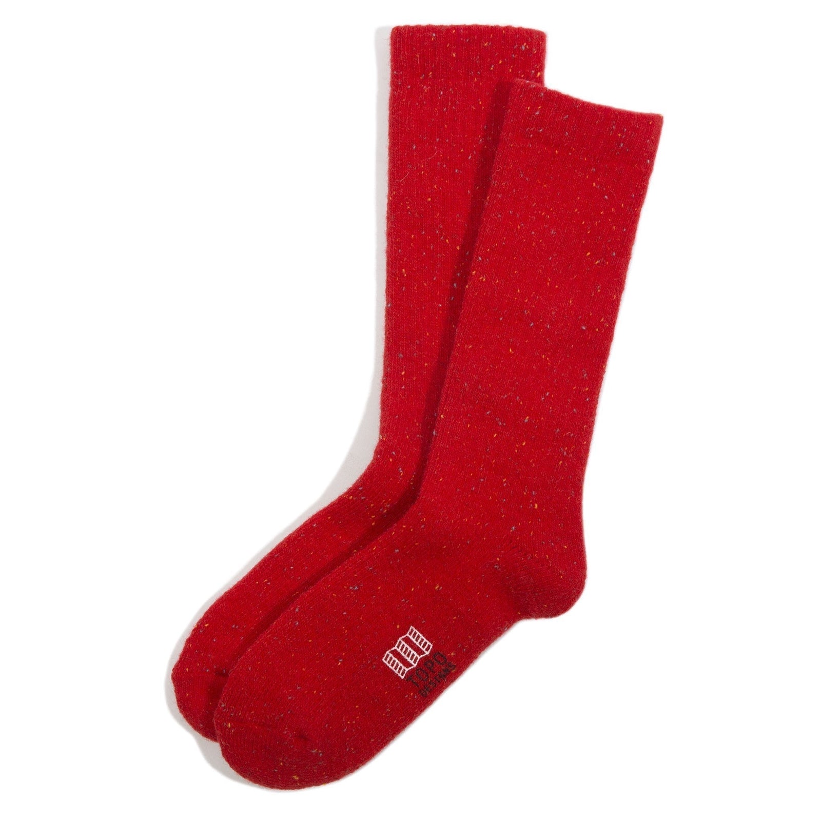 Topo Designs Mountain Socks in "Red" 