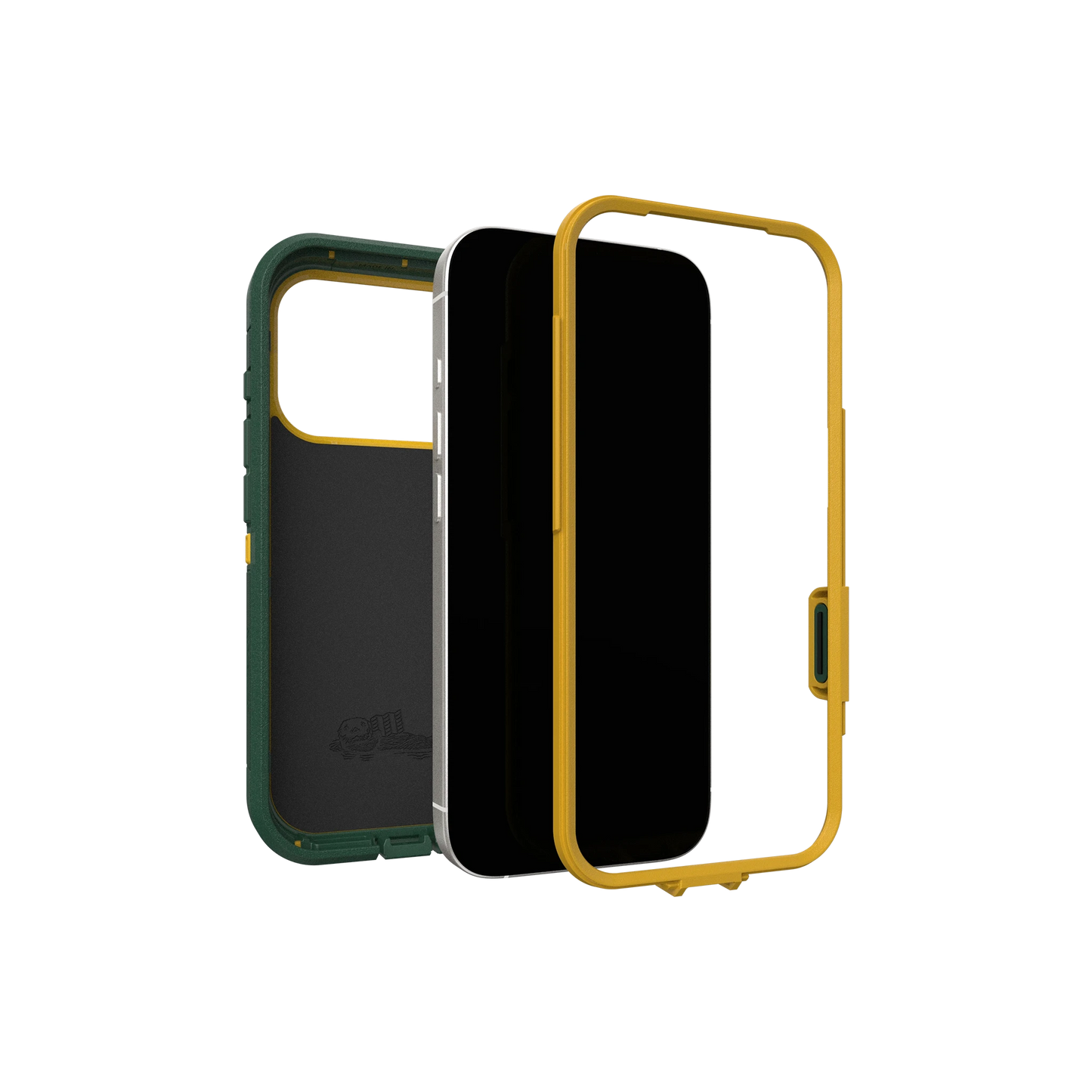 Assembly view of OtterBox x Topo Designs Defender Series Pro XT for MagSafe in "iPhone 17 Pro Case" size.