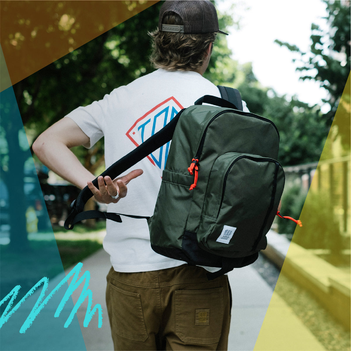 Backpacks, bags, and apparel for anywhere on your map.#N#– Topo Designs
