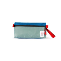 Topo Designs Dopp Kit toiletry travel bag in "Mineral / Blue - Recycled".