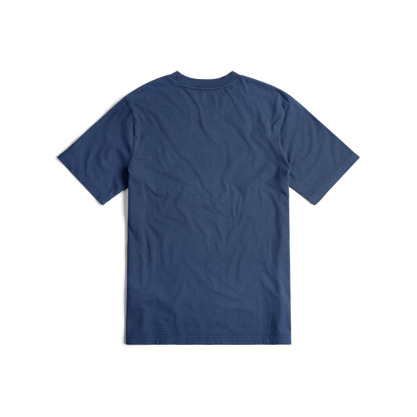 Topo Designs Men's Dirt Pocket Tee 100% organic cotton short sleeve t-shirt in "Dark Denim"