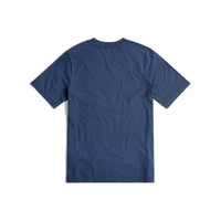 Topo Designs Men's Dirt Pocket Tee 100% organic cotton short sleeve t-shirt in "Dark Denim"