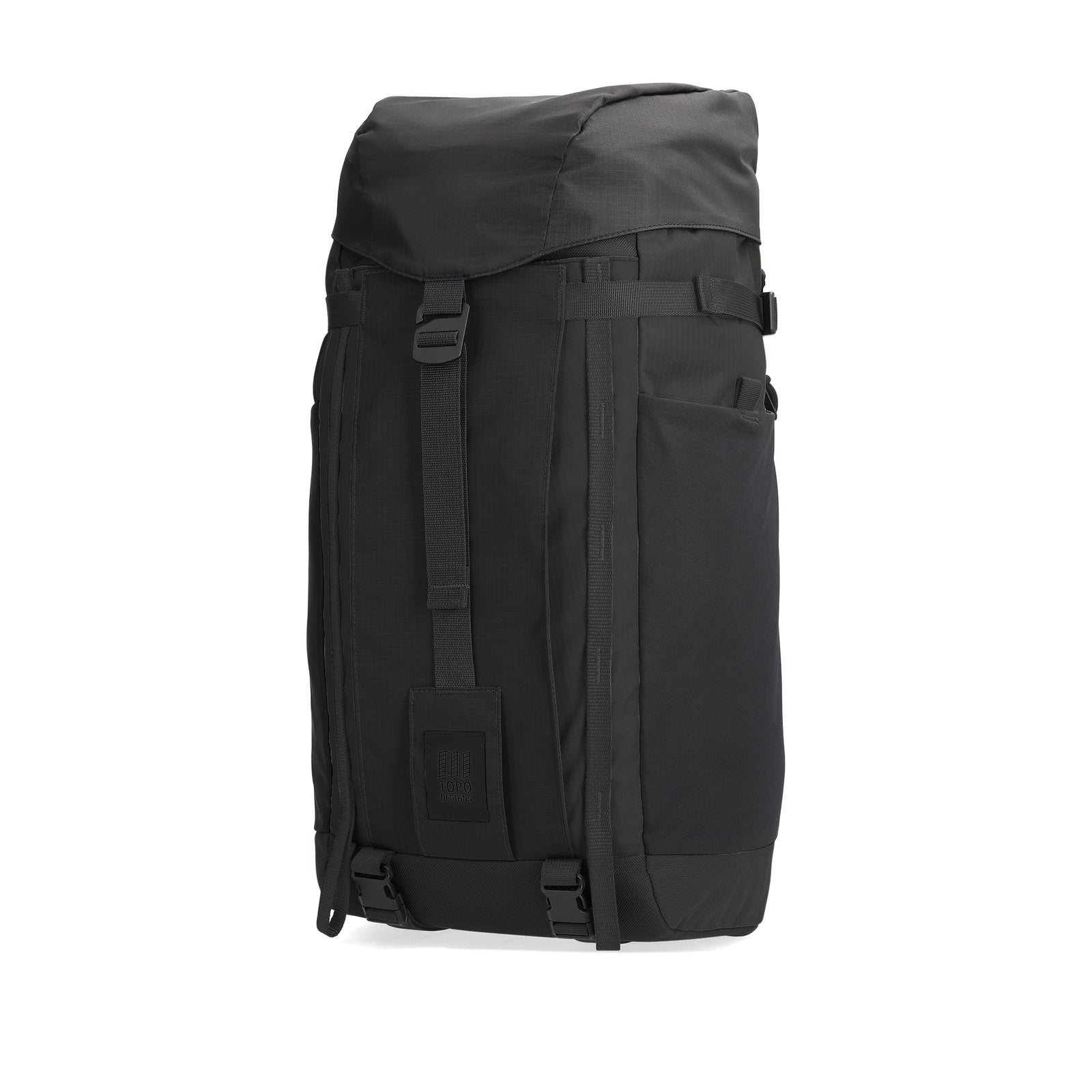 Front View of Topo Designs Mountain Pack 16L 2.0 in "Black / Black"