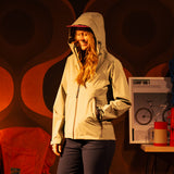 General shot of Topo Designs Global Jacket in "Oil Green" [Model is 5'10", wearing size medium]