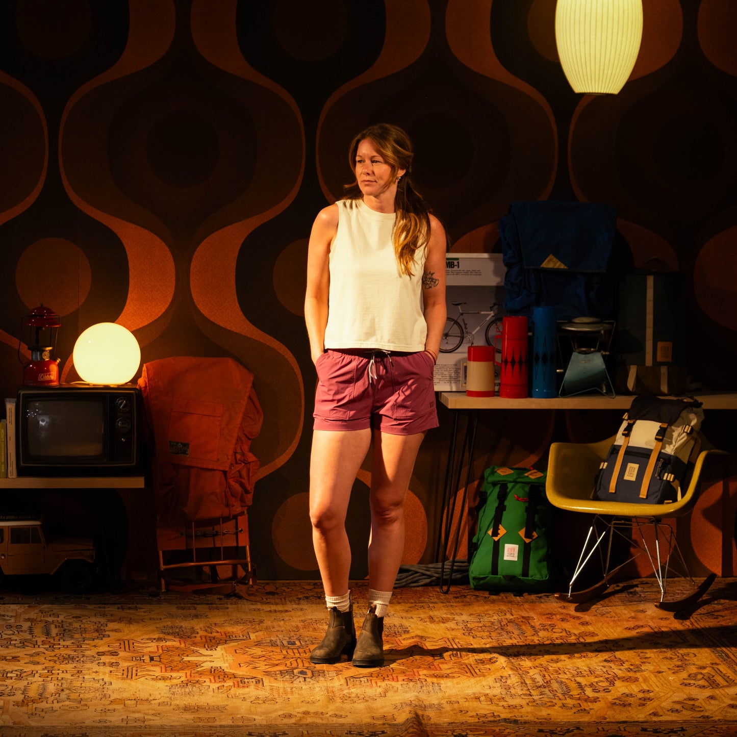 General Lookbook model shot of Topo Designs Mesa Shorts - Women's