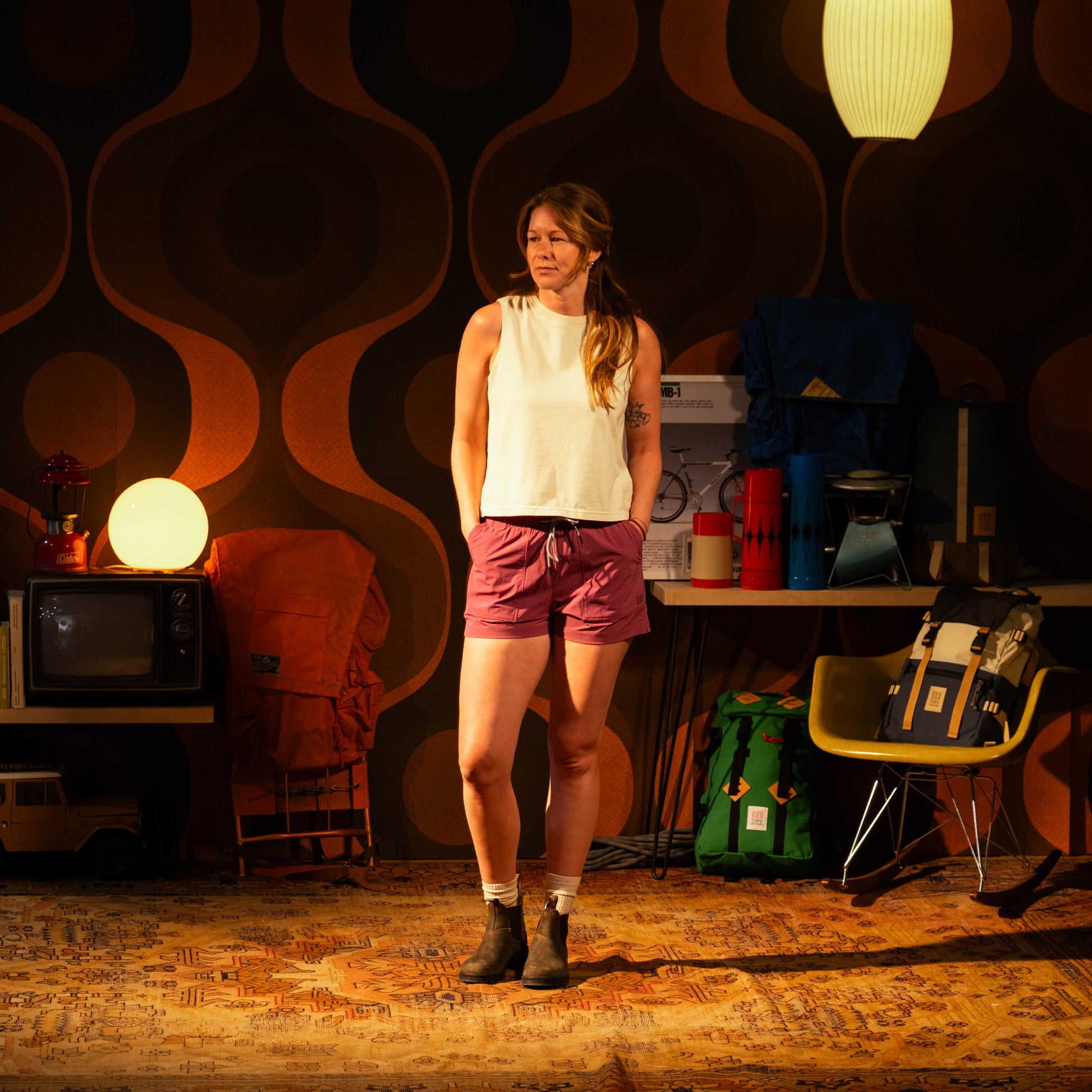 General Lookbook model shot of Topo Designs Mesa Shorts - Women's