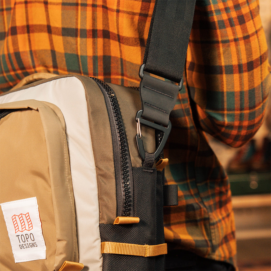 General detail shot of Global Briefcase shoulder strap connection