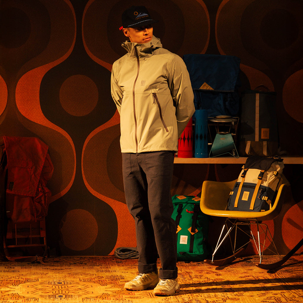 General image of Field Pants Mens in "Black" [Model is 5'11", wearing size 32]