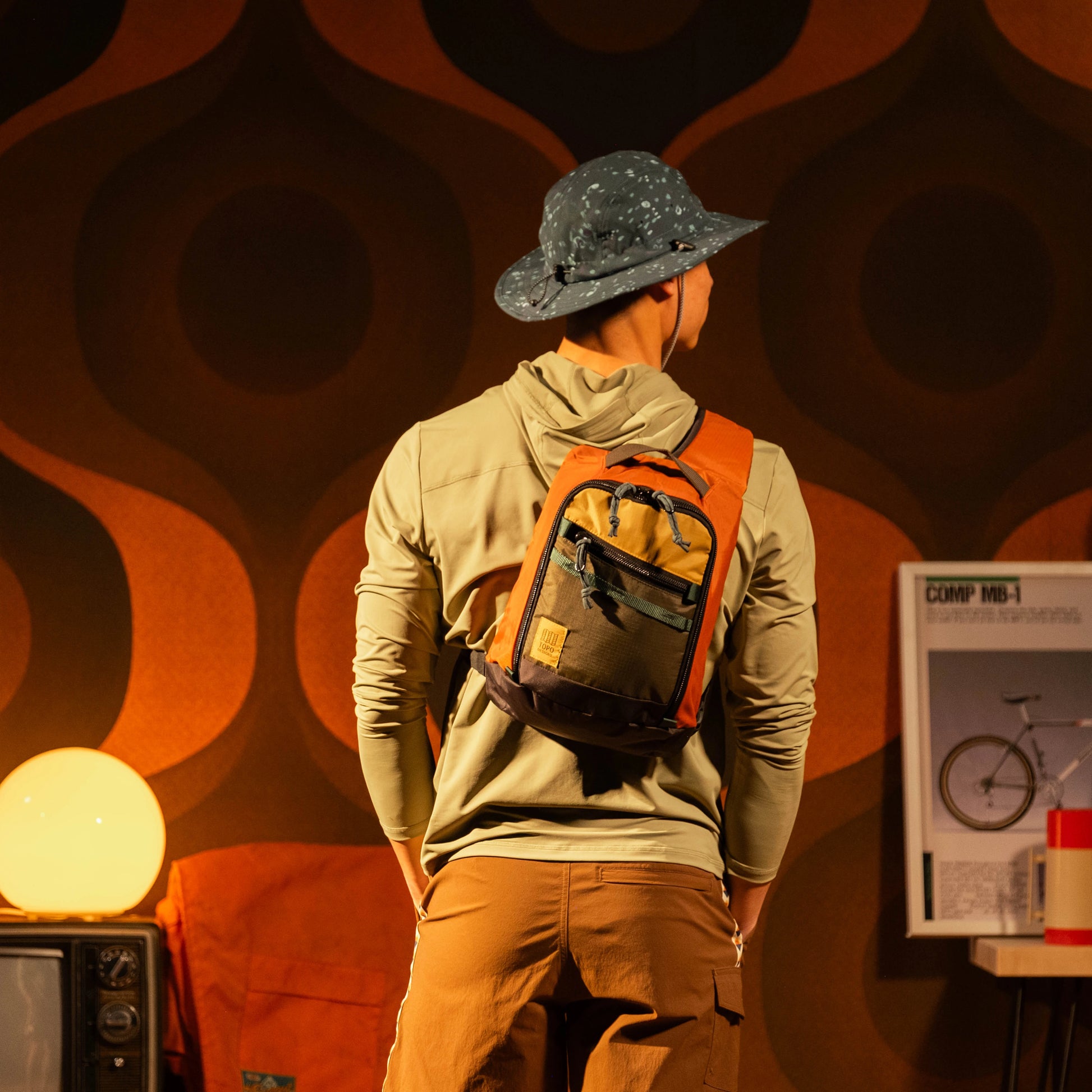 General lookbook on model photo of Topo Designs Sun Hat