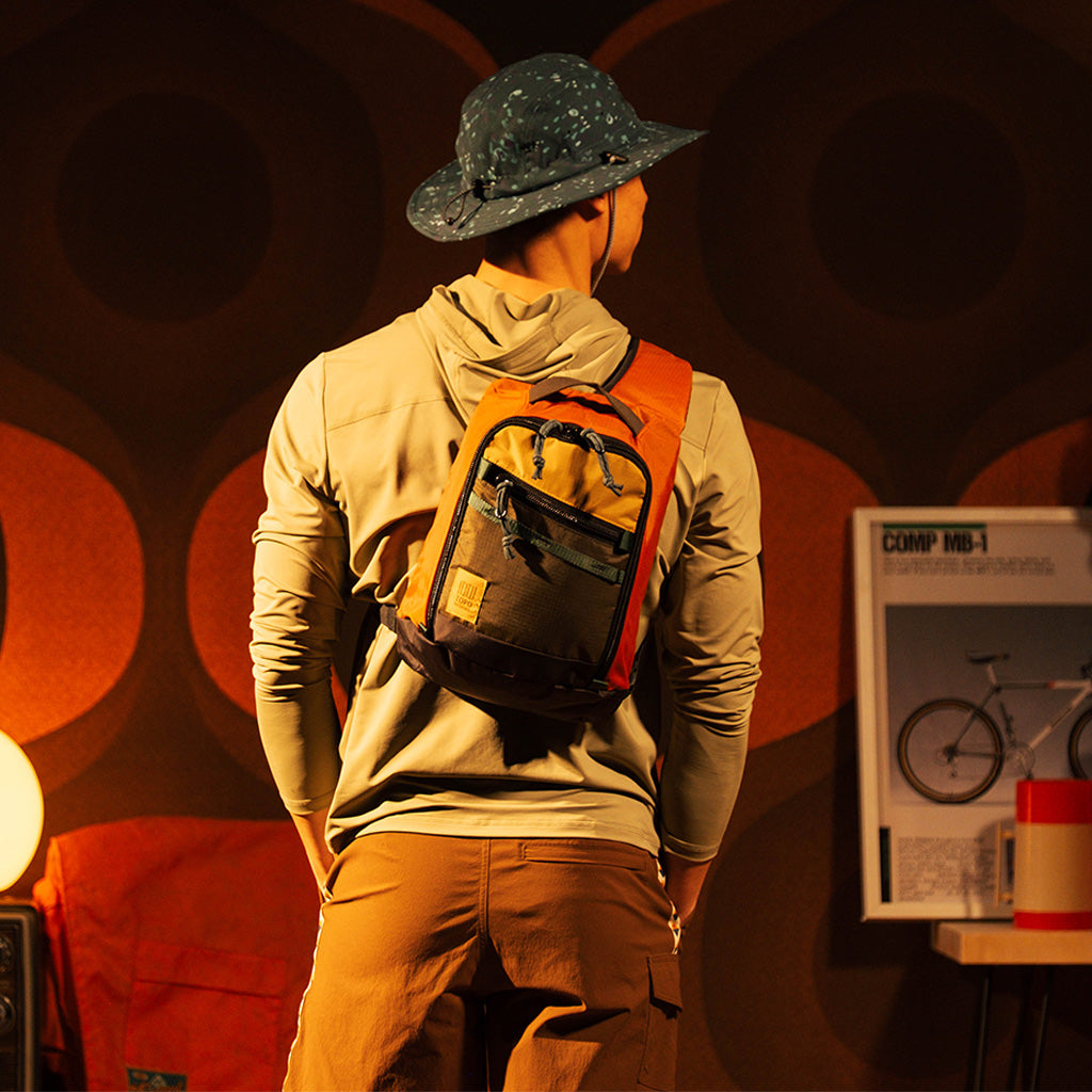 General image of Mountain Sling Bag in "Woodland / Terracotta"