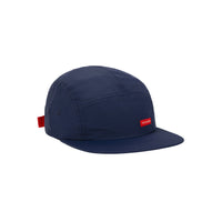 Topo Designs Nylon Camp 5-panel flat brim Hat in "Navy" blue.