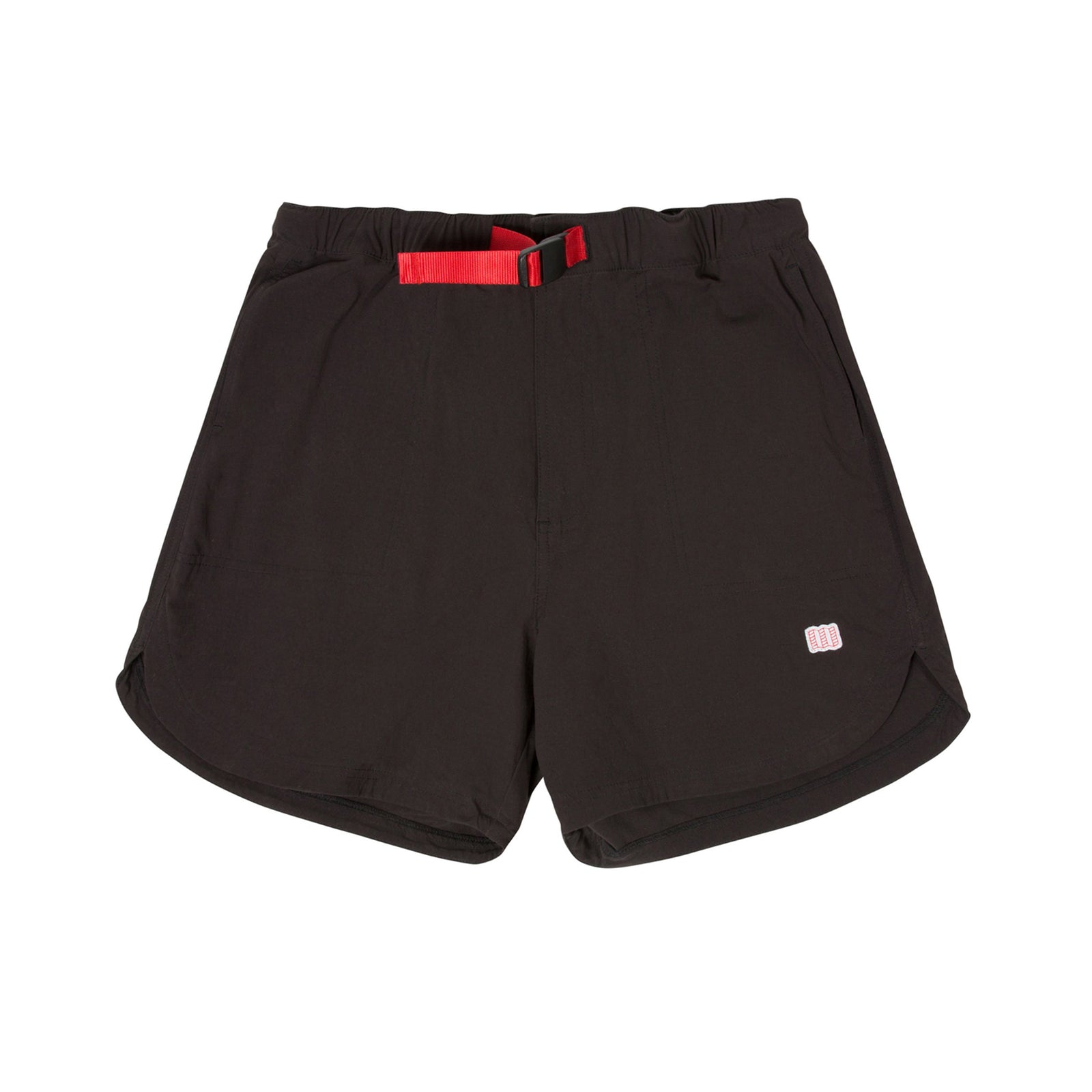 Front View of Topo Designs Women's River Short in "Black"