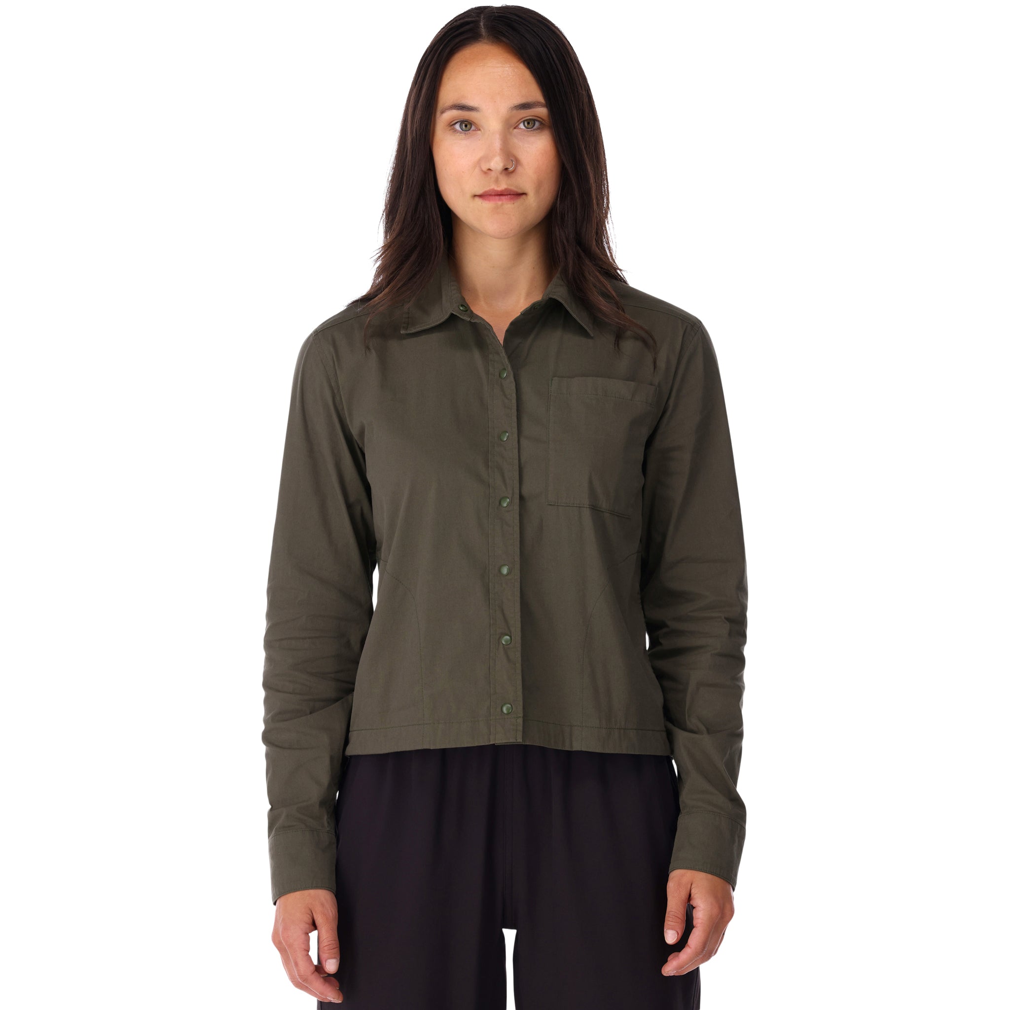 Green dress shirt clearance womens