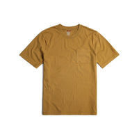 Topo Designs Men's Dirt Pocket Tee 100% organic cotton short sleeve t-shirt in "Dark Khaki"