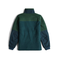 M Mountain Fleece Pullover in "Forest / Pond Blue"