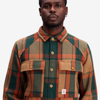 General shot of Mountain Shirt Jacket M in "Khaki Multi Plaid"