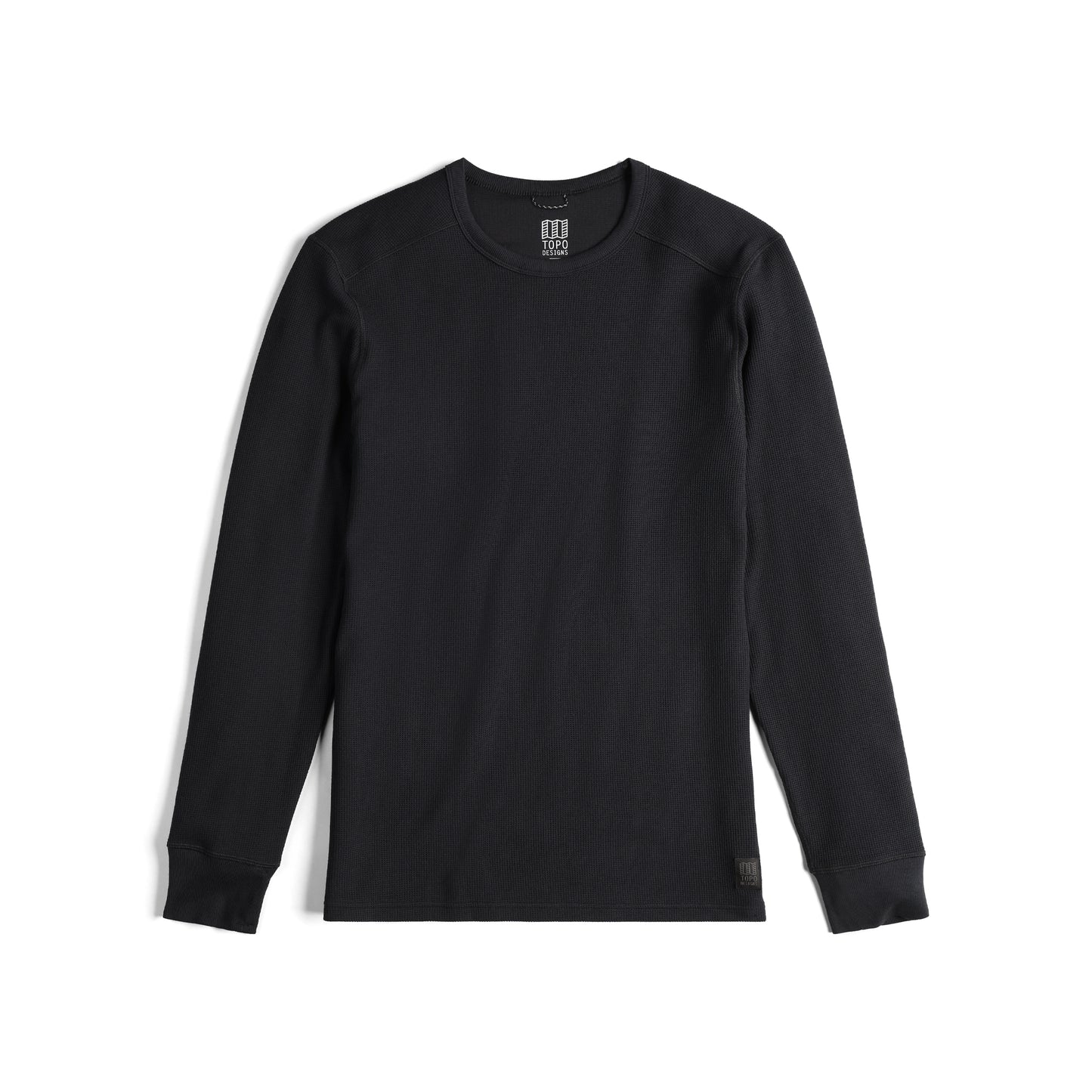 Mountain Waffle Longsleeve M Top in "Black"