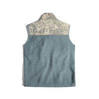 Subalpine fleece vest in "Goblin blue / Sand Multi"