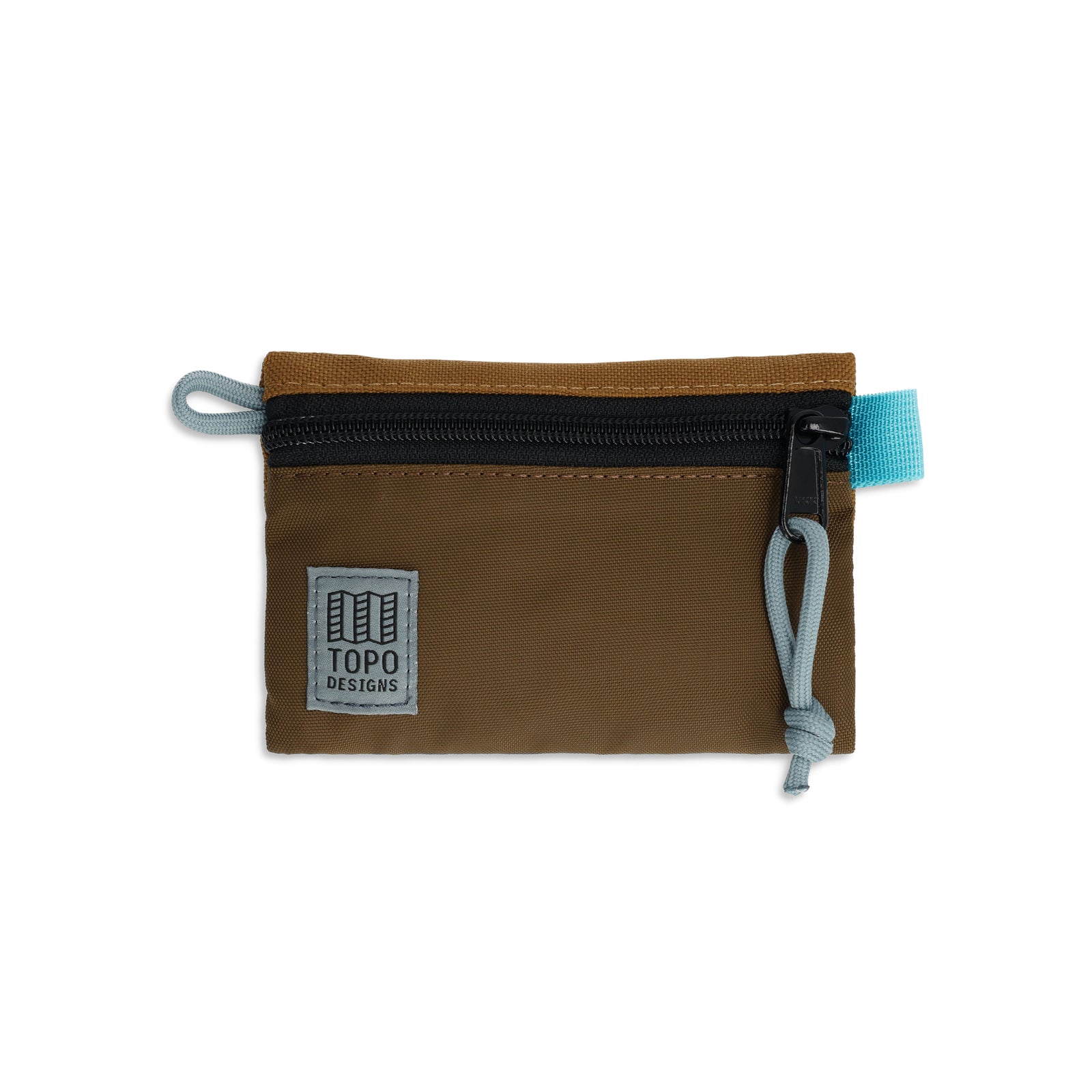 Topo Designs Accessory Bag "Micro" in "Desert Palm / Pond Blue"