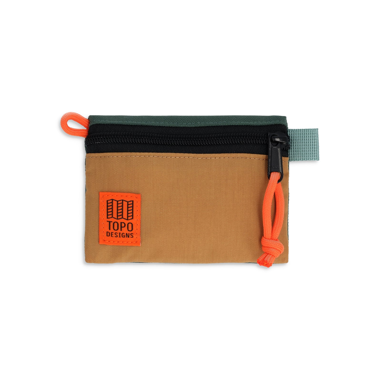 Topo Designs Accessory Bag micro in "Khaki / Forest"