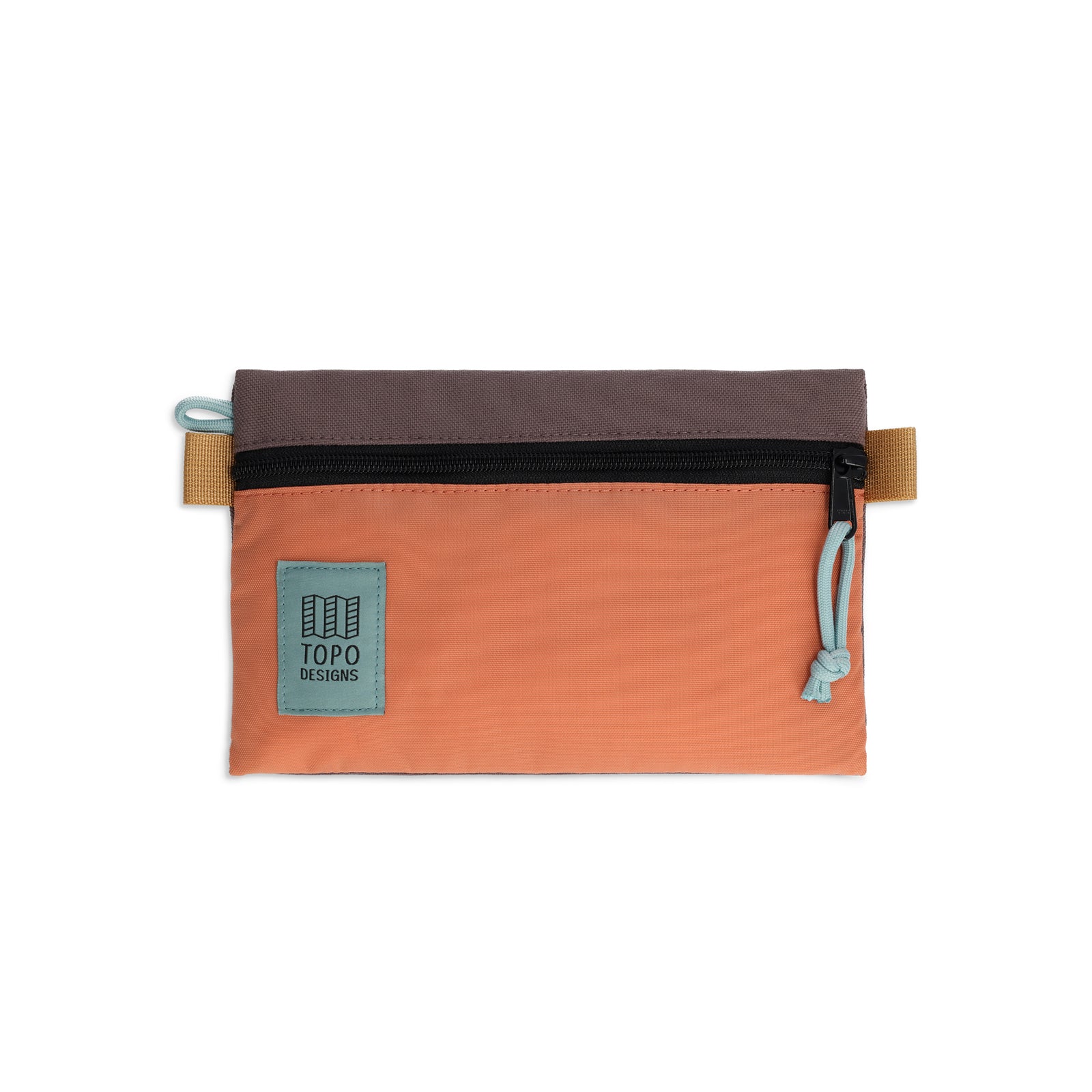 Topo Designs Accessory Bag small in "Coral / Peppercorn"