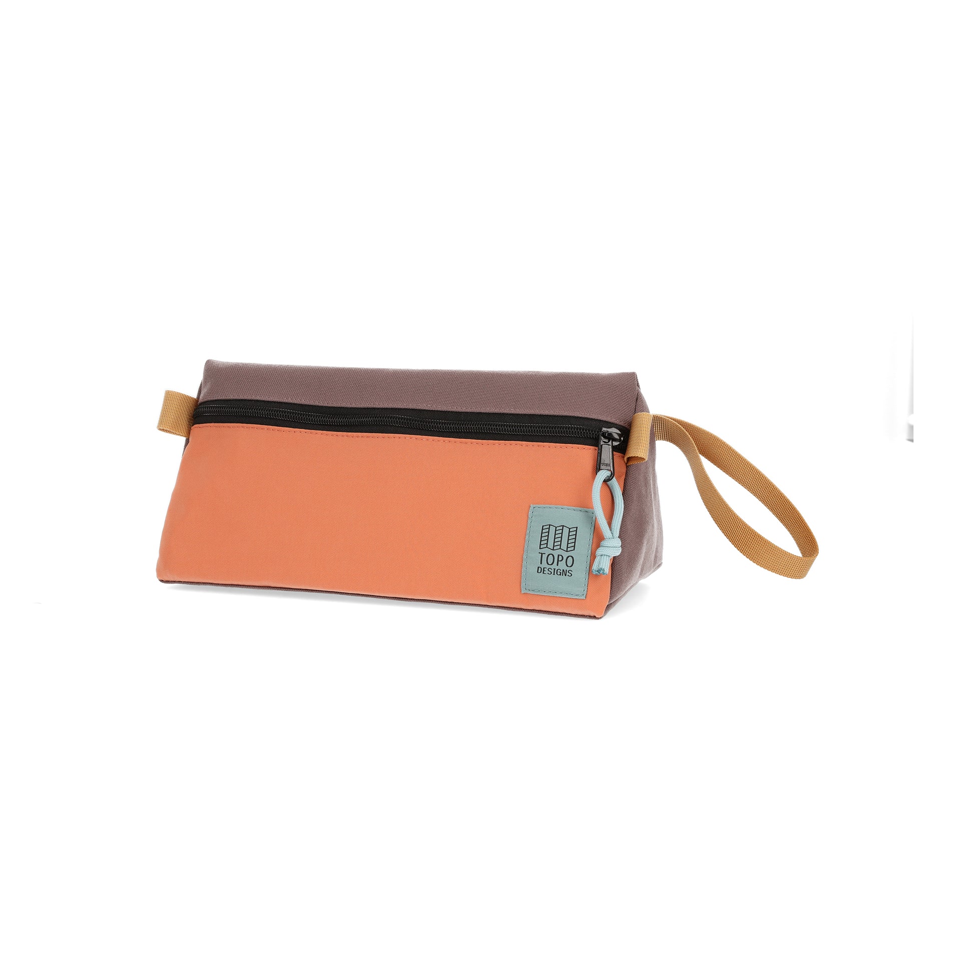 Topo Designs Dopp Kit in "Coral / Peppercorn".