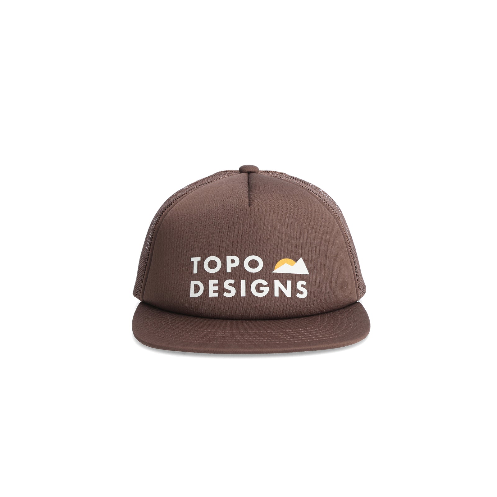 Topo Designs Mountain Waves Foam Trucker Hat in "Desert Palm"