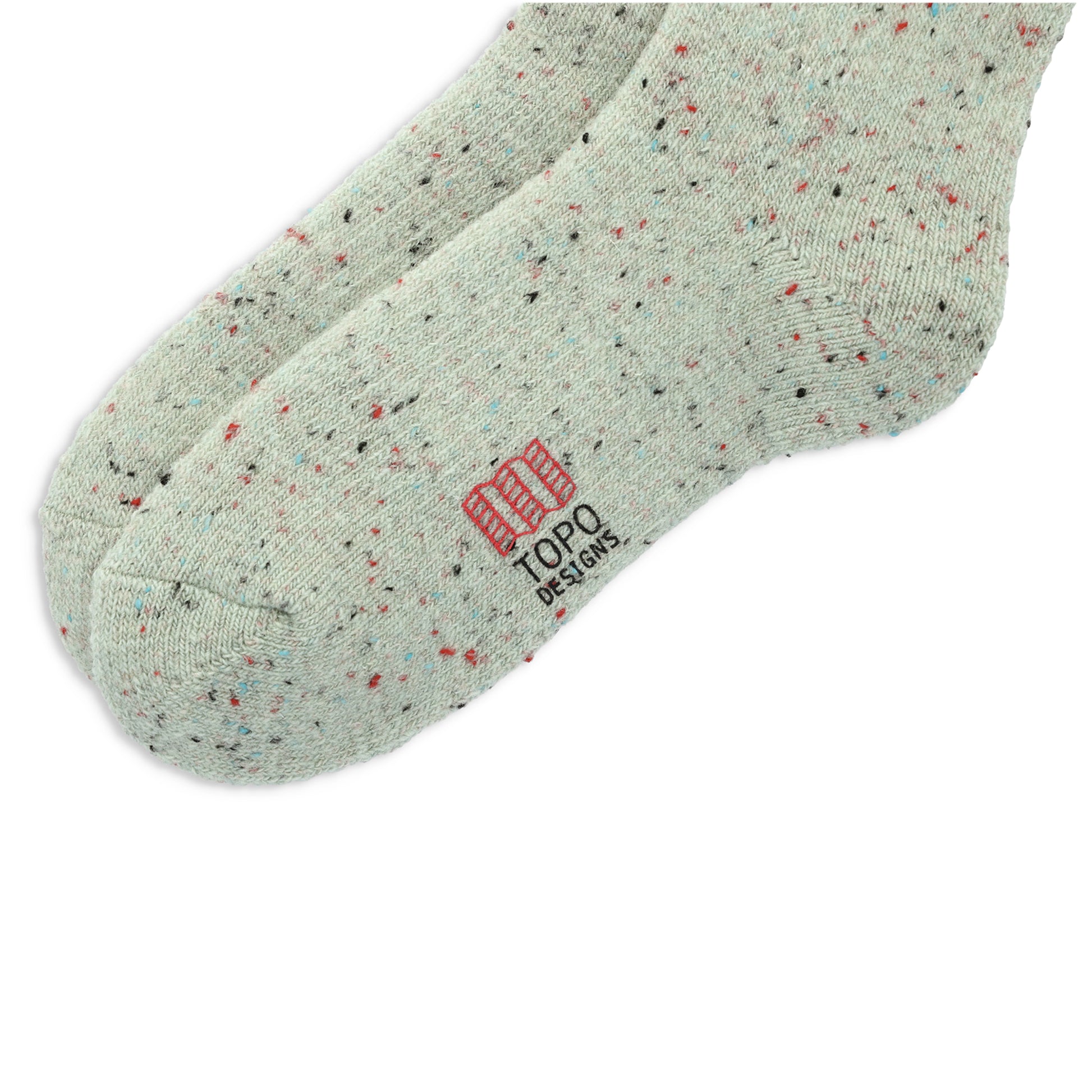 Topo Designs Mountain Socks in "Light Mint".