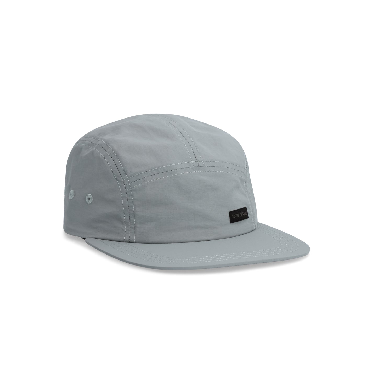 Topo Designs Nylon Camp 5-panel flat brim Hat in "Slate Blue"