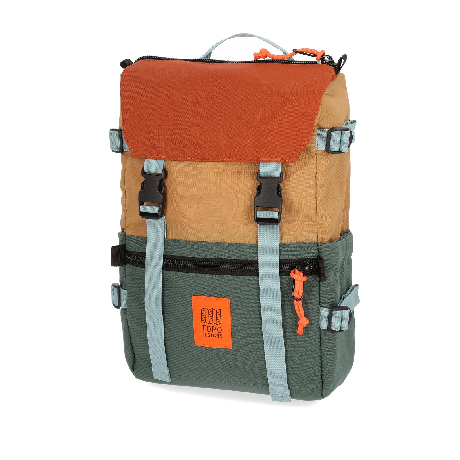 Topo Designs Rover Pack Classic laptop backpack in "Forest / Khaki".