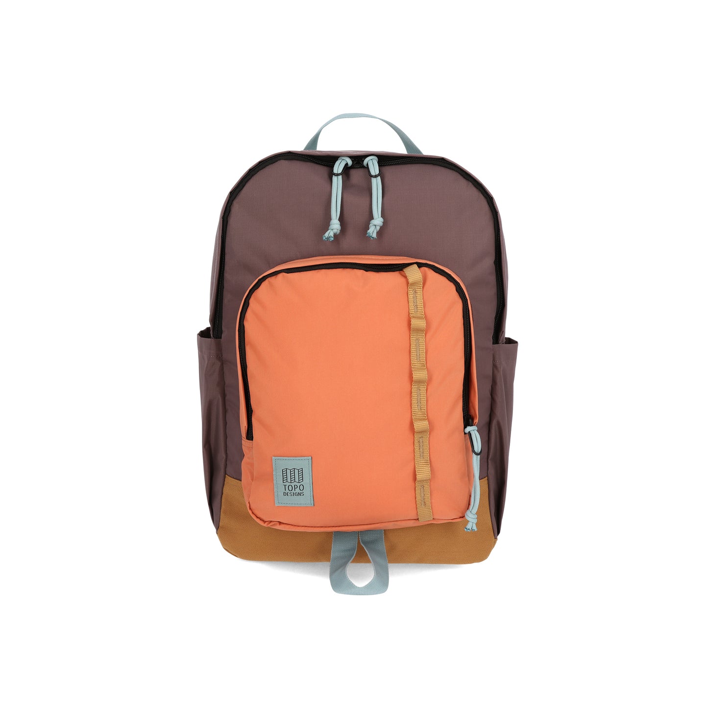 Topo Designs Session Pack laptop backpack in "Coral / Peppercorn"