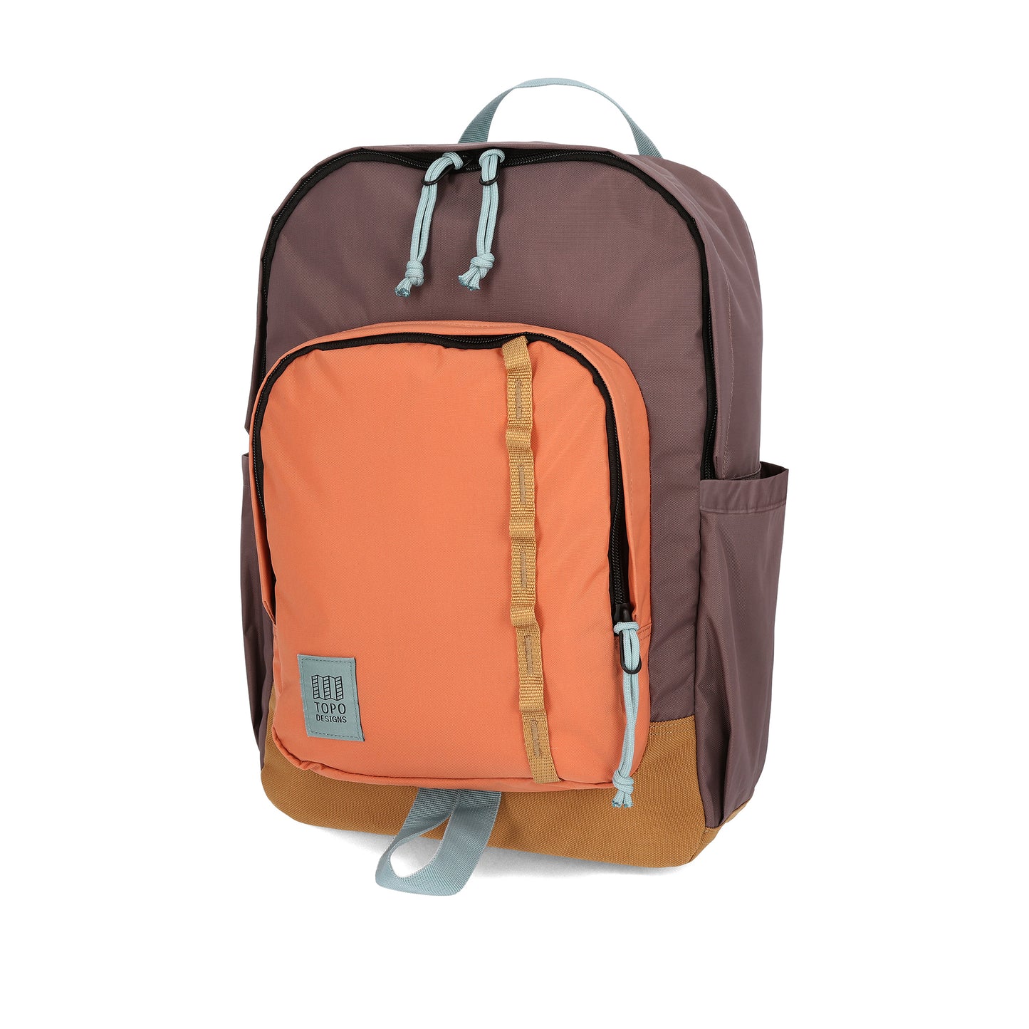 Topo Designs Session Pack laptop backpack in "Coral / Peppercorn"