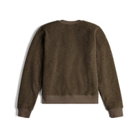 Topo Designs Women's Global Sweater recycled Italian wool crewneck pullover in "Desert Palm"