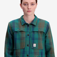 General shot of Mountain Shirt Jacket "Green / Earth Plaid"