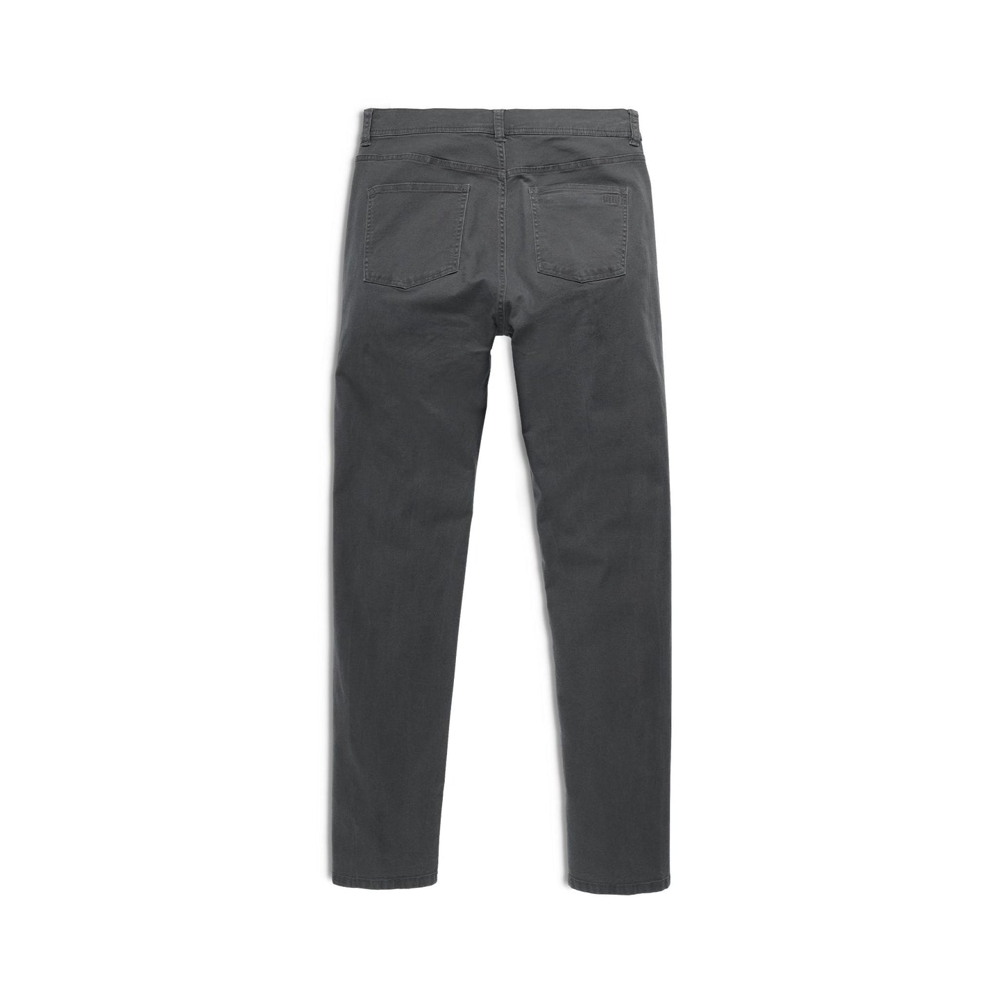 Back View of Topo Designs Dirt 5-Pocket Pants - Men's in "Asphalt"