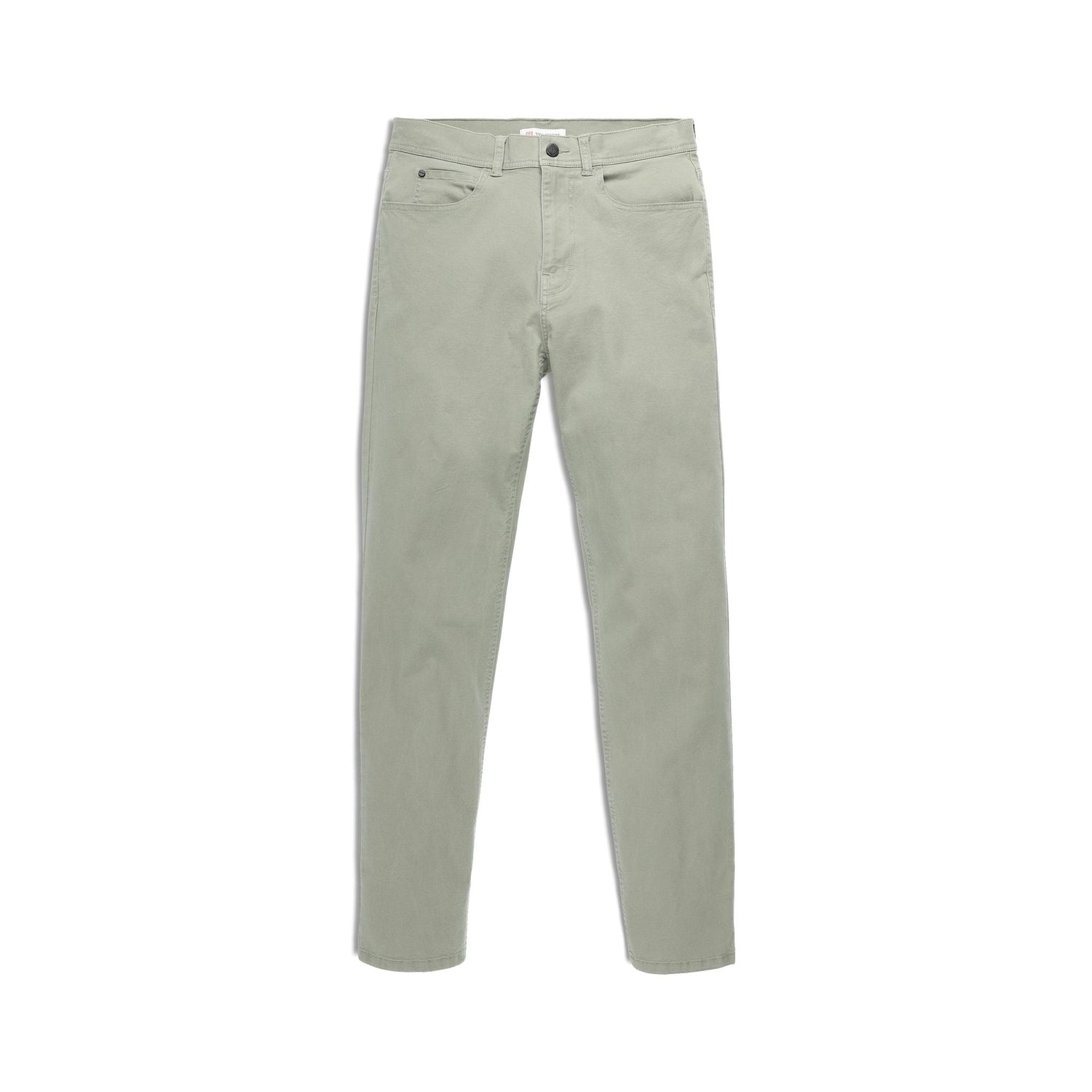 Front View of Topo Designs Dirt 5-Pocket Pants - Men's in "Dried Sage"