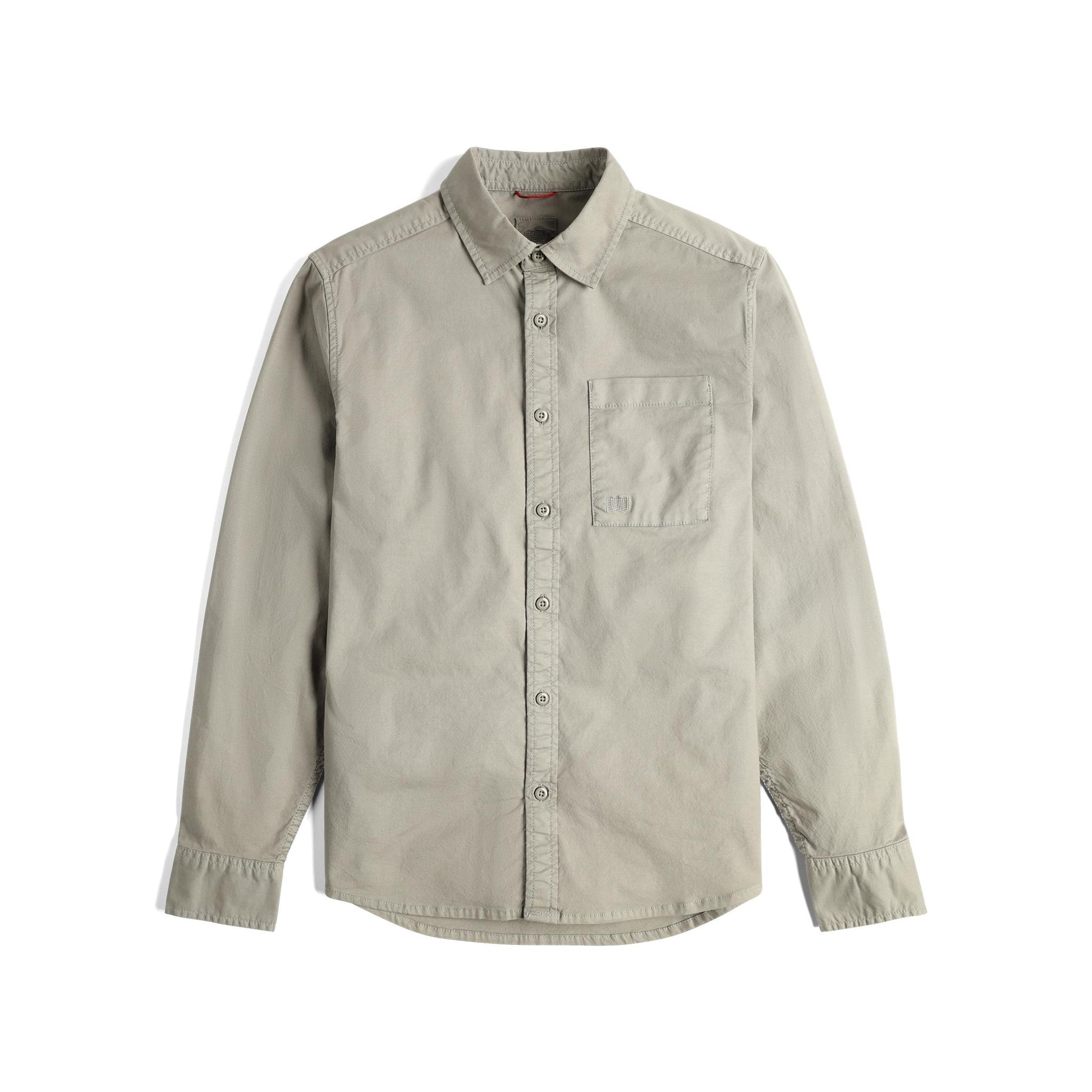 Front View of Topo Designs Dirt Desert Shirt - Men's in "Dried Sage"