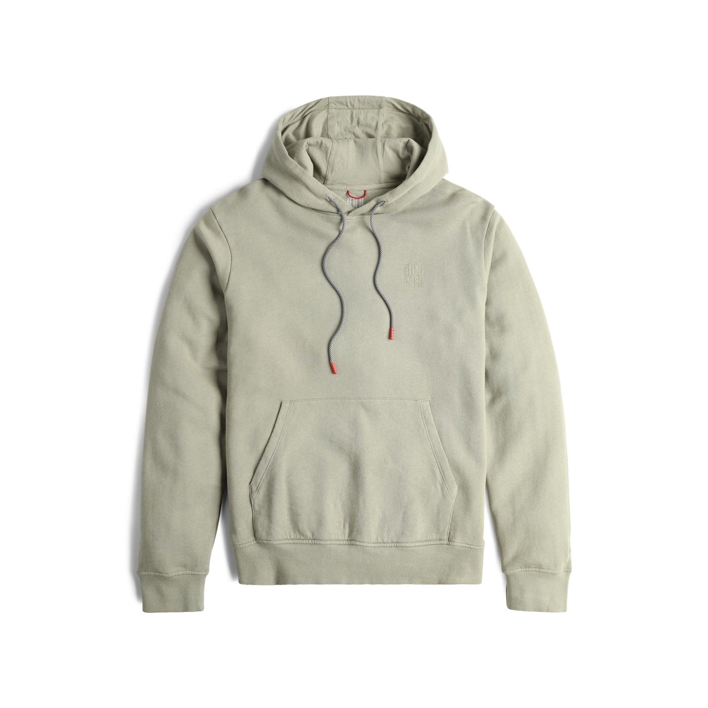 Front View of Topo Designs Dirt Hoodie - Men's in "Dried Sage"