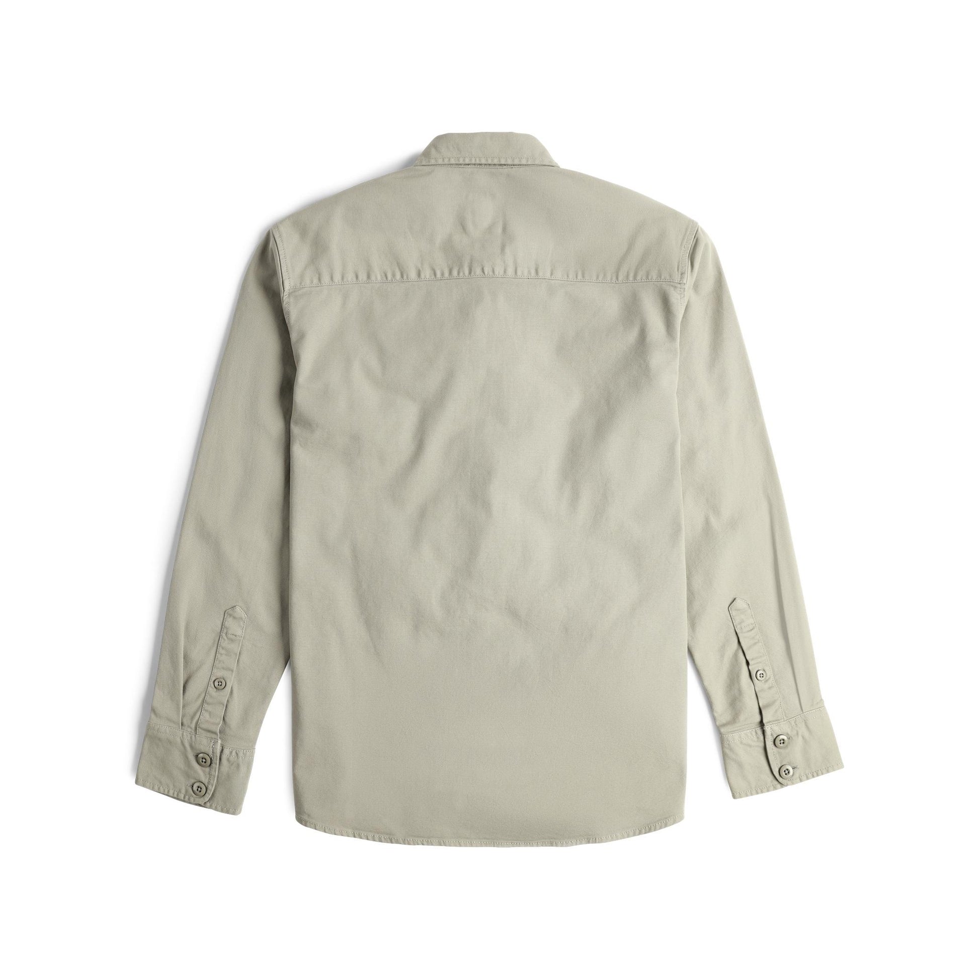 Back View of Topo Designs Dirt Overshirt - Men's  in "Dried Sage"