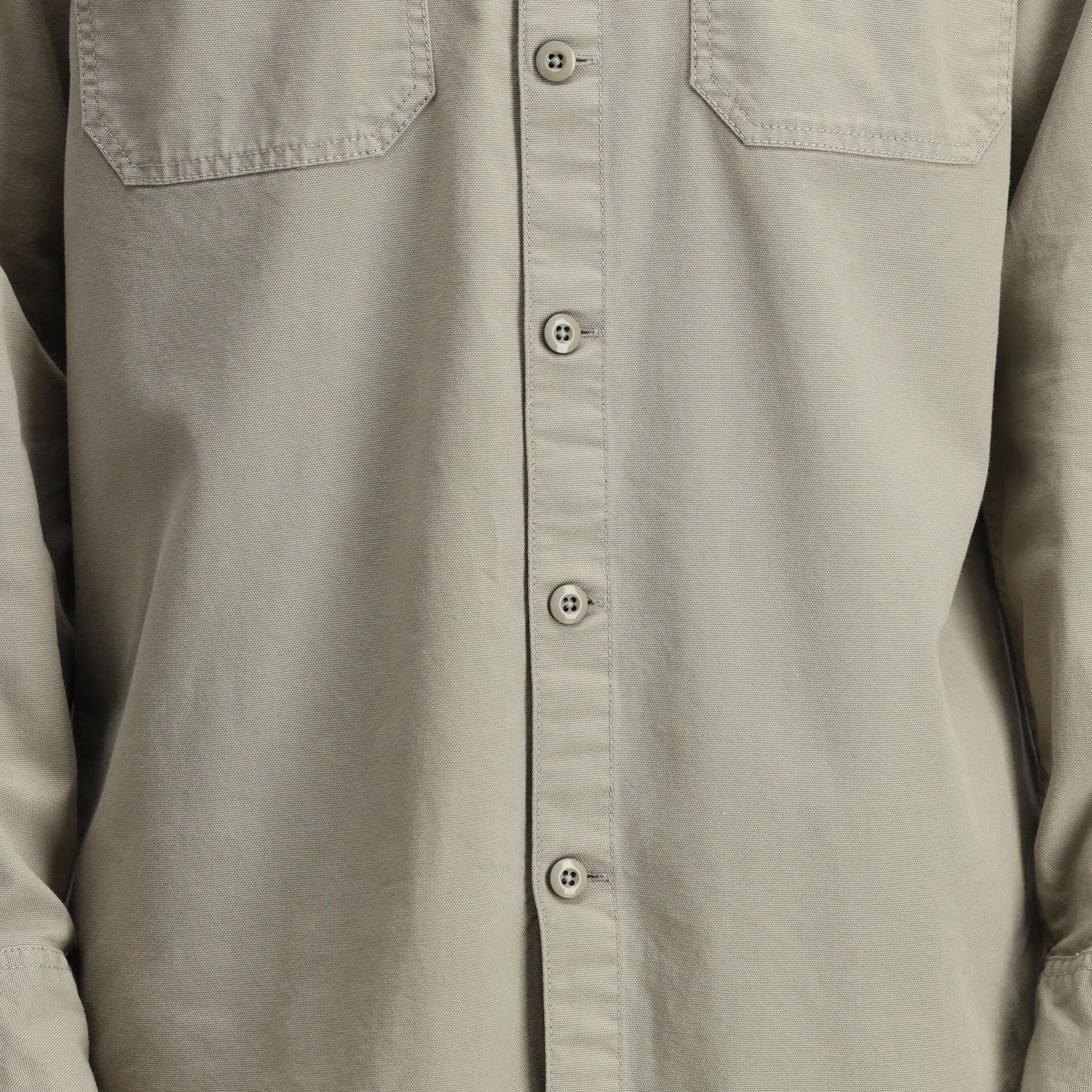 General Detail shot of Topo Designs Dirt Overshirt - Men's  in "Dried Sage"