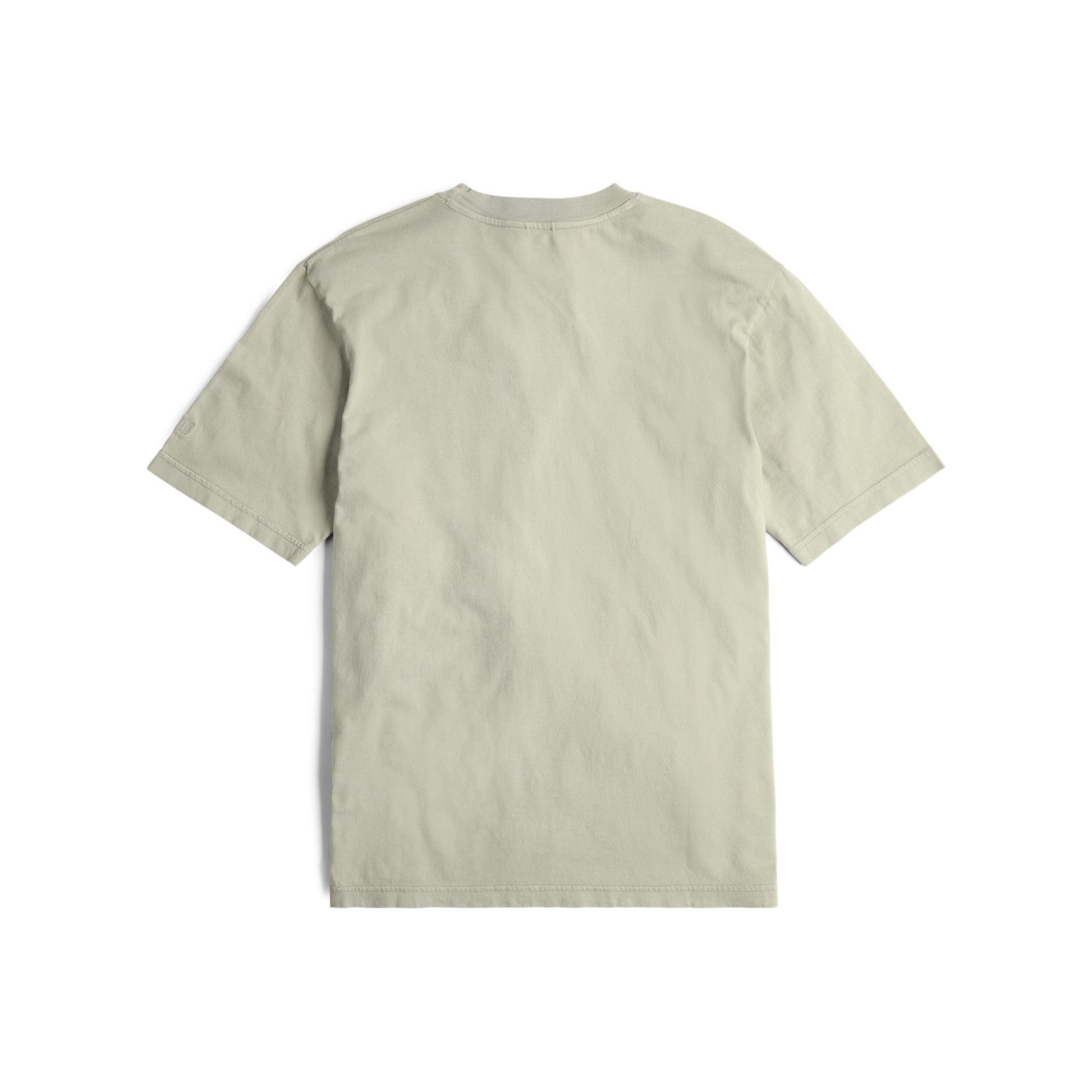 Back View of Topo Designs Dirt Pocket Tee - Men's in "Dried Sage"