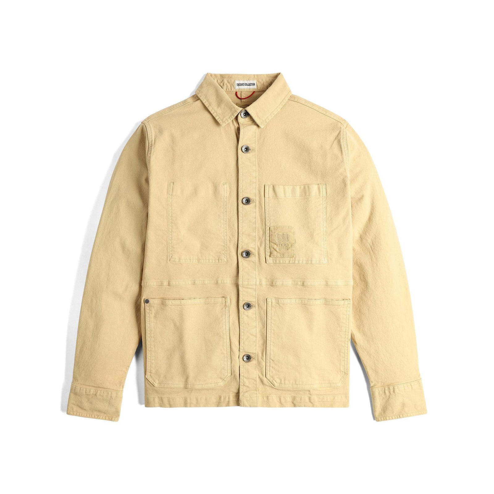 Front View of Topo Designs Dirt Utility Jacket - Men's  in "Sahara"