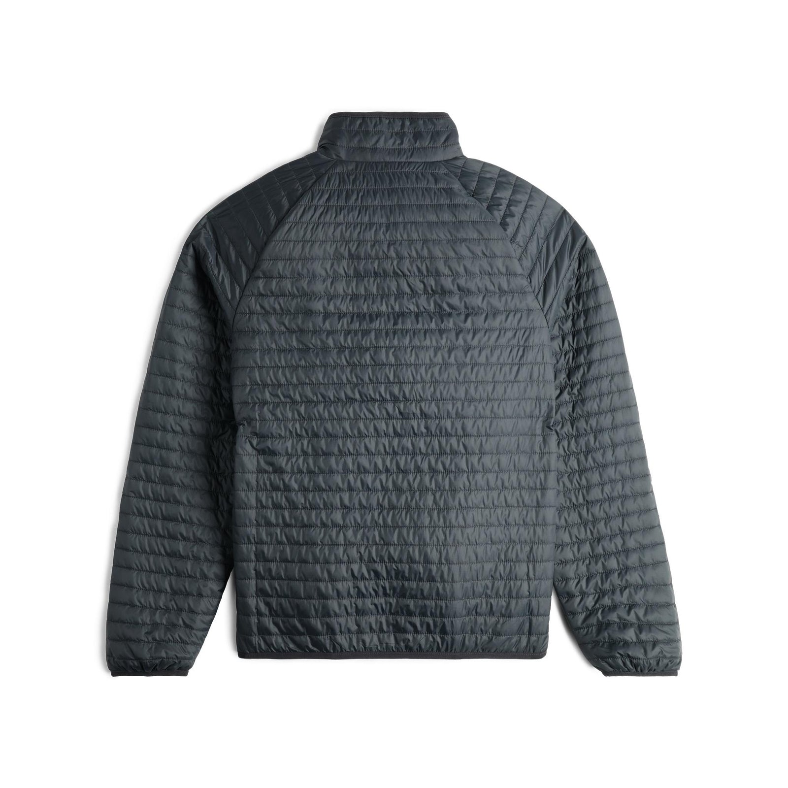 Back View of Topo Designs Global Puffer Pullover - Men's  in "Black"